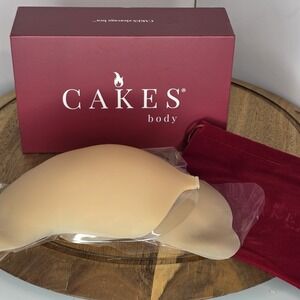 CAKES body Self-Adhesive Lightweight Silicone Strapless Bra Beige Honey Plus